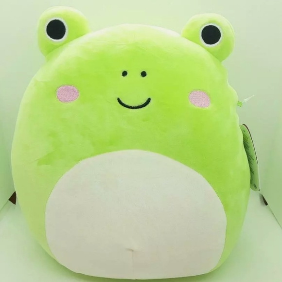 Kellytoy Other - 11" Squishmallow Wendy Frog white eye green Valentine's Day KellyToys soft plush